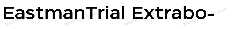 EastmanTrial Extrabo字体转换